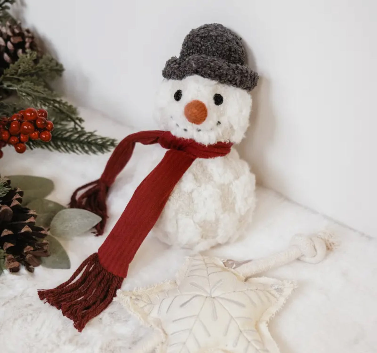 Snowman Holiday Enrichment Dog Toy